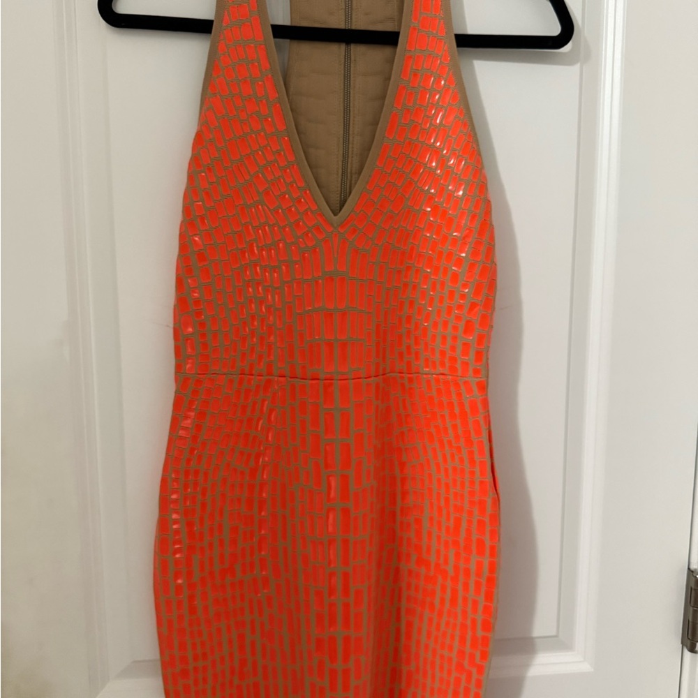 Orange Halter Dress